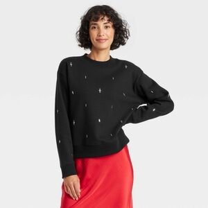 A New Day Women’s Sweatshirt With Embellished details